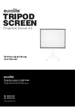 EuroLite TRIPOD SCREEN User Manual предпросмотр