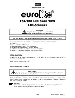 Preview for 16 page of EuroLite TSL-100 LED Scan 20W LED-Scanner User Manual