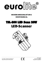 EuroLite TSL-200 User Manual предпросмотр