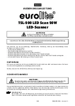 Предварительный просмотр 3 страницы EuroLite TSL-200 User Manual