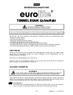 Предварительный просмотр 4 страницы EuroLite TUNNEL BEAM User Manual