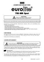 Preview for 3 page of EuroLite TVS-800 User Manual