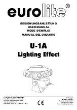 Предварительный просмотр 1 страницы EuroLite U-1A User Manual