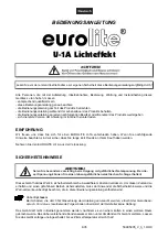 Предварительный просмотр 4 страницы EuroLite U-1A User Manual