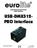 Preview for 1 page of EuroLite USB-DMX512-PRO User Manual