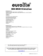 Preview for 2 page of EuroLite USB-DMX512-PRO User Manual