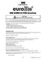 Preview for 5 page of EuroLite USB-DMX512-PRO User Manual