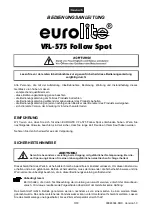 Предварительный просмотр 3 страницы EuroLite VFL-575 User Manual