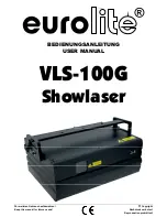 Предварительный просмотр 1 страницы EuroLite VLS-100G Showlaser User Manual