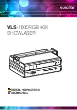 EuroLite VLS-1600RGB 40K User Manual предпросмотр