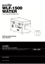 Preview for 1 page of EuroLite WLF-1500 Water Low Fog PRO User Manual