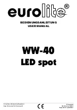 EuroLite WW-40 User Manual предпросмотр