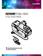 EuroLite Zeitgeist FOG-1000 User Manual preview