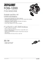 Preview for 2 page of EuroLite ZEITGEIST FOG-1200 User Manual