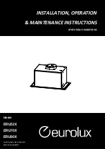 Preview for 1 page of Eurolux ERU52X Installation, Operation & Maintenance Instructions Manual