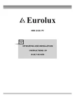 Eurolux HBE 2I2G FV Operating And Installation Instructions preview