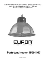 EUROM 1500 IND Instruction Booklet preview