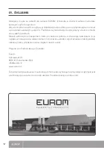 Preview for 62 page of EUROM 322569 Instruction Manual