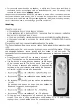 Предварительный просмотр 29 страницы EUROM 334579 Instruction Manual