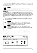 Preview for 11 page of EUROM 335545 User Manual