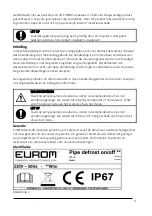 Предварительный просмотр 3 страницы EUROM 351941 User Manual