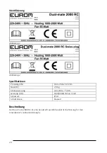 Предварительный просмотр 24 страницы EUROM 352351 User Manual