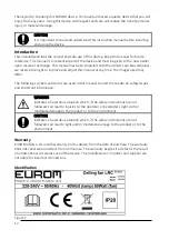 Preview for 12 page of EUROM 385281 User Manual