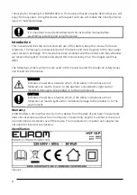 Предварительный просмотр 8 страницы EUROM 385915 User Manual