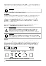 Предварительный просмотр 20 страницы EUROM 385915 User Manual