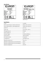 Предварительный просмотр 4 страницы EUROM AC2401 User Manual