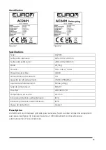 Предварительный просмотр 35 страницы EUROM AC2401 User Manual