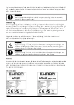 Предварительный просмотр 63 страницы EUROM AC2401 User Manual