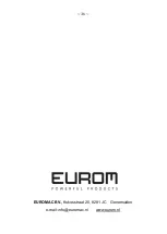 Предварительный просмотр 36 страницы EUROM AC7000 Instructions For Use Manual