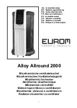 EUROM ALLOY ALLROUND 2000 Instruction Booklet предпросмотр