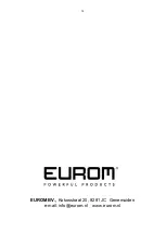 Предварительный просмотр 24 страницы EUROM Backpack 1809 Manual