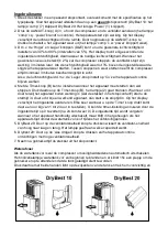 Предварительный просмотр 7 страницы EUROM DryBest 10 Instruction Booklet