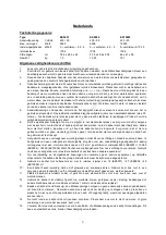 Preview for 3 page of EUROM EK15002 Operating Instructions Manual