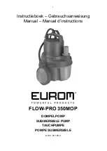 EUROM FLOW-PRO 350MOP Manual preview