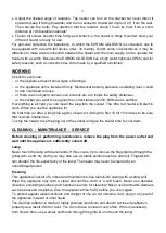 Preview for 11 page of EUROM GOLDSUN AQUA 2000 Manual