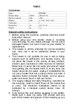 Preview for 17 page of EUROM PTC1500 Instruction Booklet