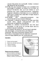 Preview for 27 page of EUROM PTC1500 Instruction Booklet