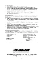 Preview for 28 page of EUROM Safe-t-Heater Mini500 Instruction Manual