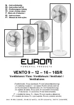 Preview for 1 page of EUROM Vento Series Instruction Leaflet