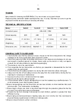 Предварительный просмотр 8 страницы EUROM Vento Series Instruction Leaflet