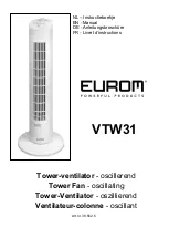 Preview for 1 page of EUROM VTW31 Manual