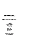 Euromaid AO 980 SS Operating Instructions Manual preview