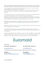 Preview for 20 page of Euromaid CF6BLS User Manual