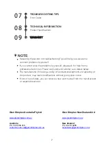 Preview for 3 page of Euromaid E14DWX User Manual