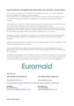 Preview for 32 page of Euromaid E750FLW User Manual