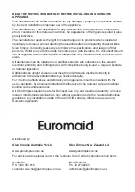 Preview for 20 page of Euromaid EWC56FS User Manual